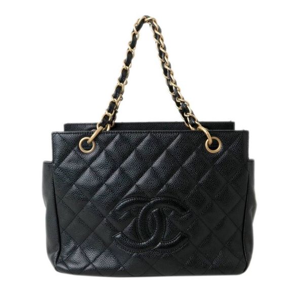 Chanel Caviar Skin Matelasse Chain Shoulder Tote Bag - Picture 2 of 9